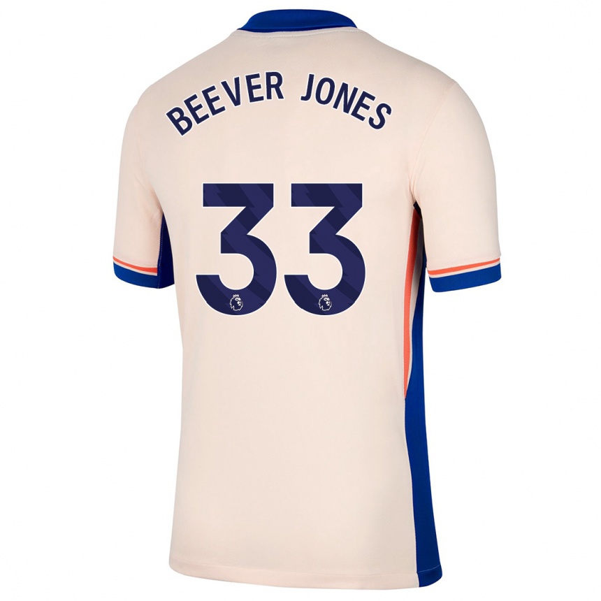 Vaikiškas Aggie Beever-Jones #33 Šviesiai Smėlio Spalvos Išvykos Marškinėliai 2024/25 T-Shirt