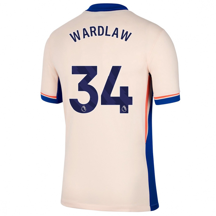 Vaikiškas Charlotte Wardlaw #34 Šviesiai Smėlio Spalvos Išvykos Marškinėliai 2024/25 T-Shirt