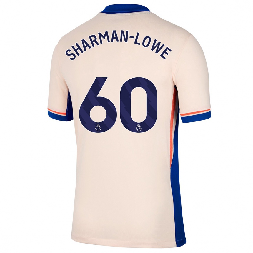 Vaikiškas Teddy Sharman-Lowe #60 Šviesiai Smėlio Spalvos Išvykos Marškinėliai 2024/25 T-Shirt