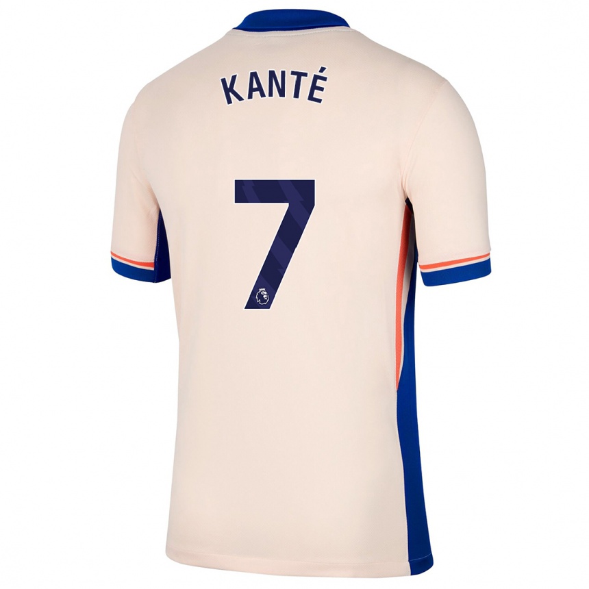 Vaikiškas N'golo Kante #7 Šviesiai Smėlio Spalvos Išvykos Marškinėliai 2024/25 T-Shirt