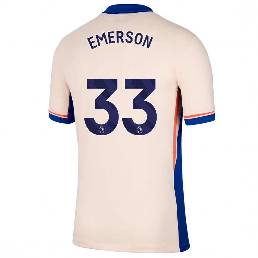 Vaikiškas Emerson #33 Šviesiai Smėlio Spalvos Išvykos Marškinėliai 2024/25 T-Shirt