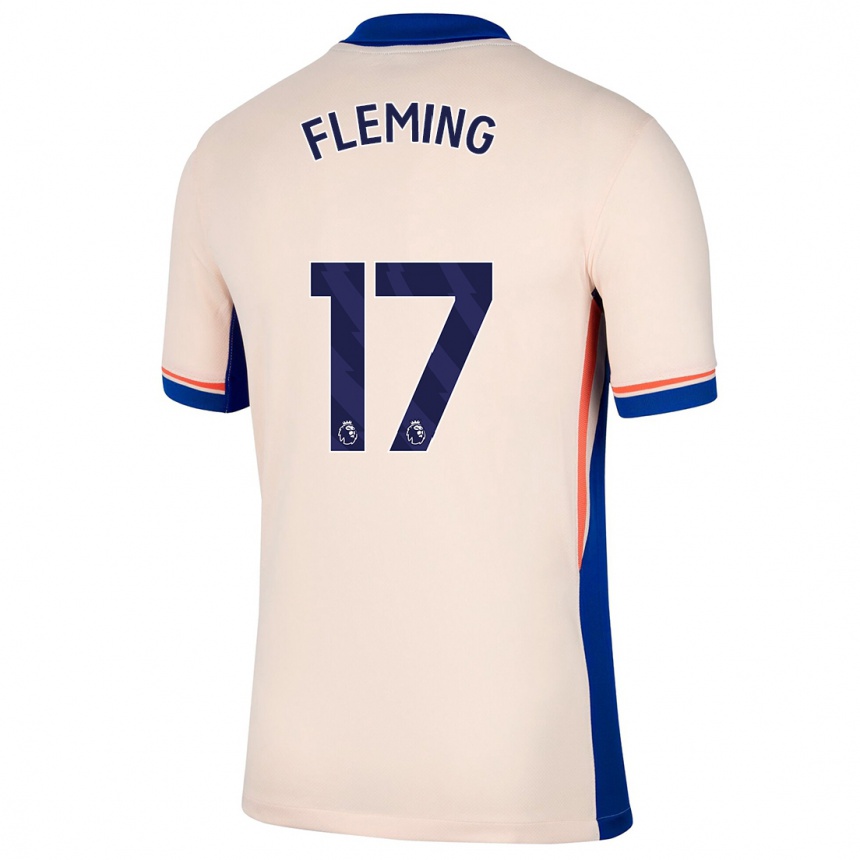 Vaikiškas Jessie Fleming #17 Šviesiai Smėlio Spalvos Išvykos Marškinėliai 2024/25 T-Shirt