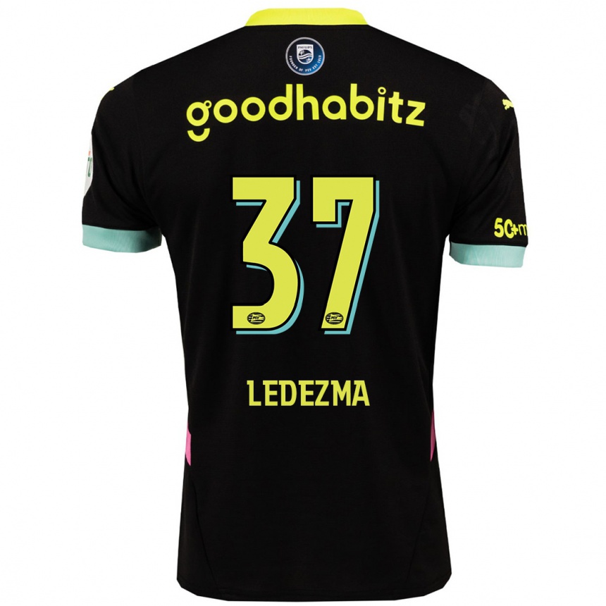 Vaikiškas Richard Ledezma #37 Juoda Geltona Išvykos Marškinėliai 2024/25 T-Shirt