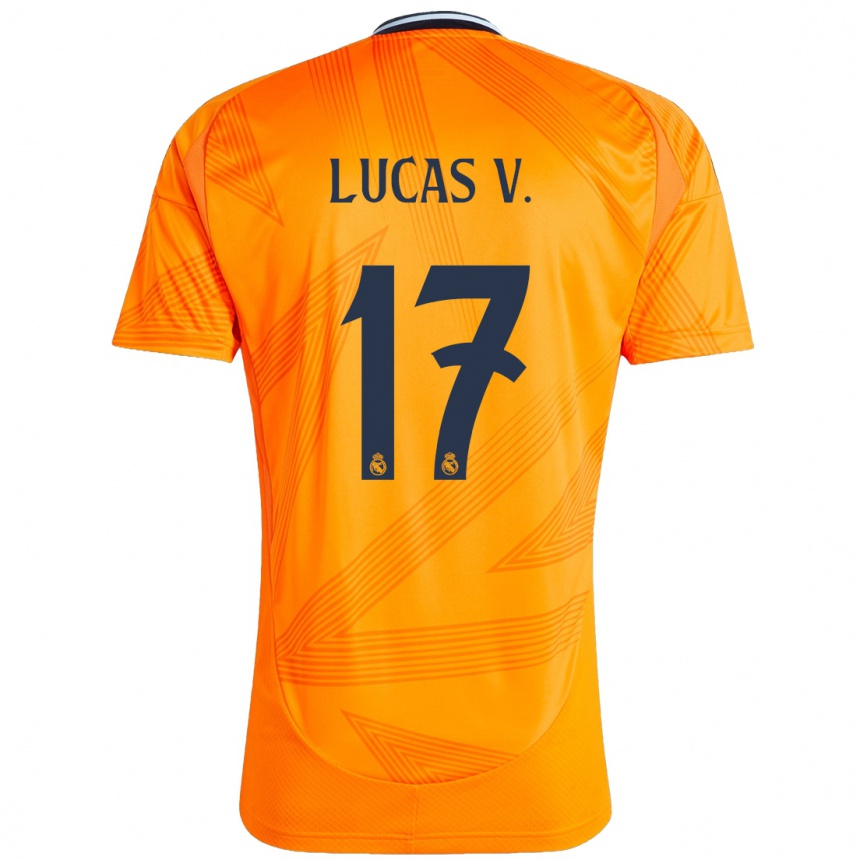 Vaikiškas Lucas Vazquez #17 Oranžinė Išvykos Marškinėliai 2024/25 T-Shirt