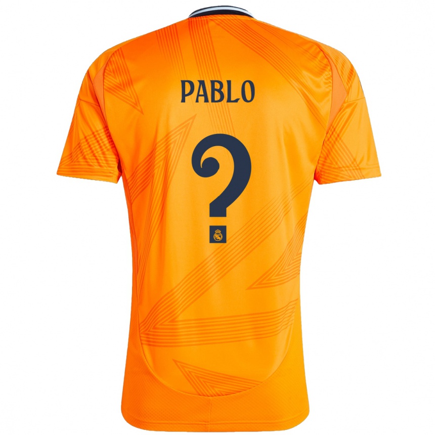 Vaikiškas Pablo Ramón #0 Oranžinė Išvykos Marškinėliai 2024/25 T-Shirt