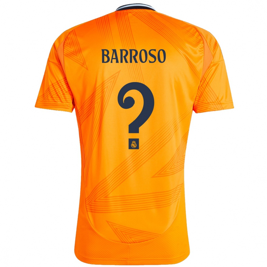 Vaikiškas Jaime Barroso #0 Oranžinė Išvykos Marškinėliai 2024/25 T-Shirt