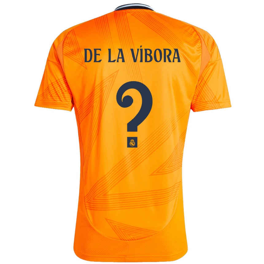 Vaikiškas David De La Víbora #0 Oranžinė Išvykos Marškinėliai 2024/25 T-Shirt