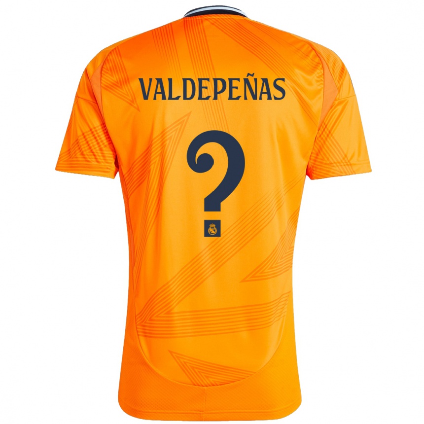 Vaikiškas Víctor Valdepeñas #0 Oranžinė Išvykos Marškinėliai 2024/25 T-Shirt