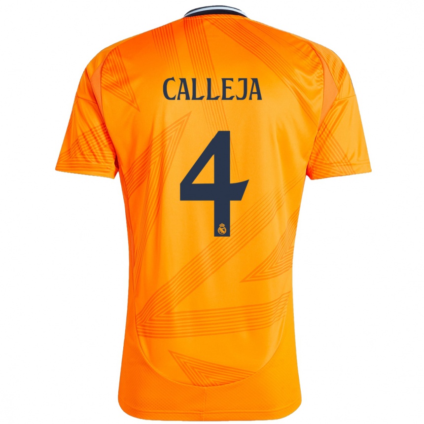 Vaikiškas Jaime Calleja #4 Oranžinė Išvykos Marškinėliai 2024/25 T-Shirt