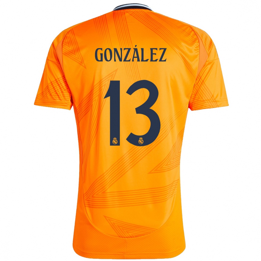 Vaikiškas Fran González #13 Oranžinė Išvykos Marškinėliai 2024/25 T-Shirt