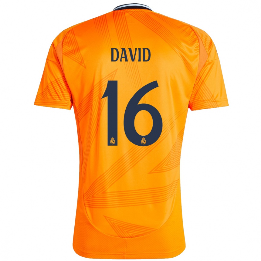 Vaikiškas Antonio David #16 Oranžinė Išvykos Marškinėliai 2024/25 T-Shirt