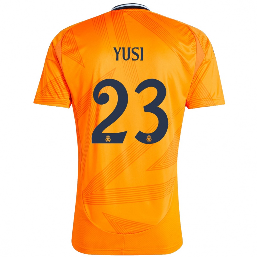 Vaikiškas Yusi #23 Oranžinė Išvykos Marškinėliai 2024/25 T-Shirt