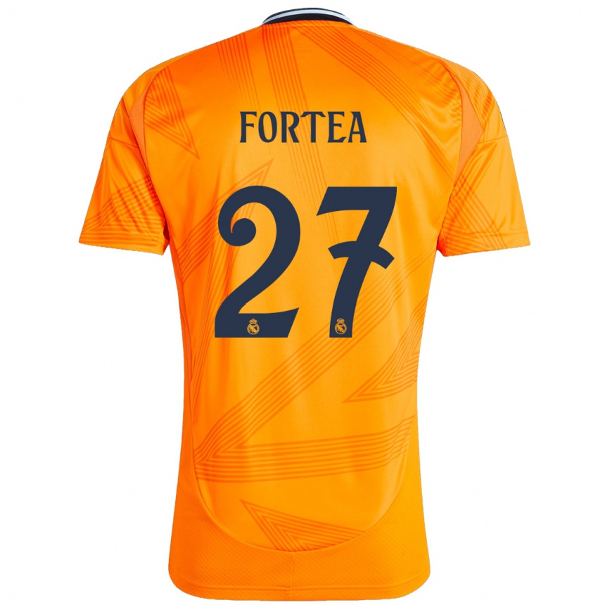 Vaikiškas Jesús Fortea #27 Oranžinė Išvykos Marškinėliai 2024/25 T-Shirt