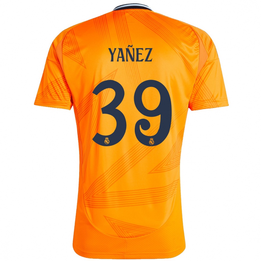 Vaikiškas Daniel Yañez #39 Oranžinė Išvykos Marškinėliai 2024/25 T-Shirt