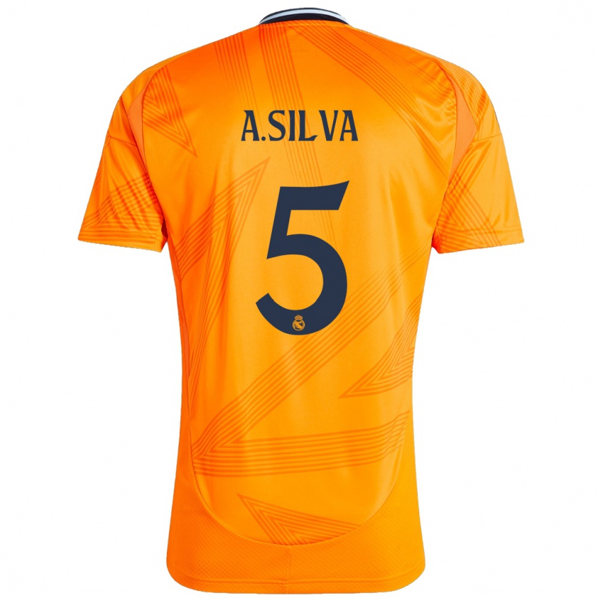 Vaikiškas Antonia Silva #5 Oranžinė Išvykos Marškinėliai 2024/25 T-Shirt