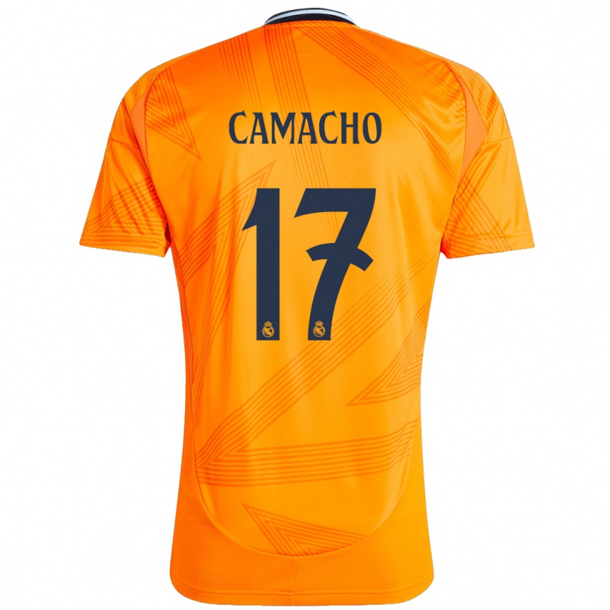 Vaikiškas Carla Camacho #17 Oranžinė Išvykos Marškinėliai 2024/25 T-Shirt