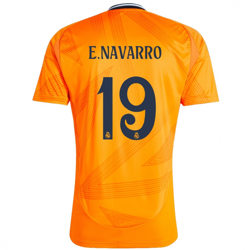 Vaikiškas Eva Navarro #19 Oranžinė Išvykos Marškinėliai 2024/25 T-Shirt