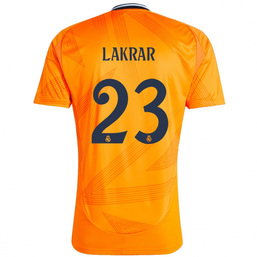 Vaikiškas Maëlle Lakrar #23 Oranžinė Išvykos Marškinėliai 2024/25 T-Shirt