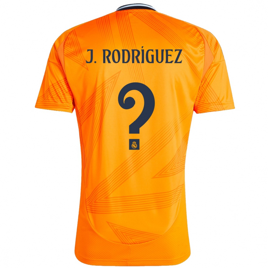 Vaikiškas Juan Rodríguez #0 Oranžinė Išvykos Marškinėliai 2024/25 T-Shirt