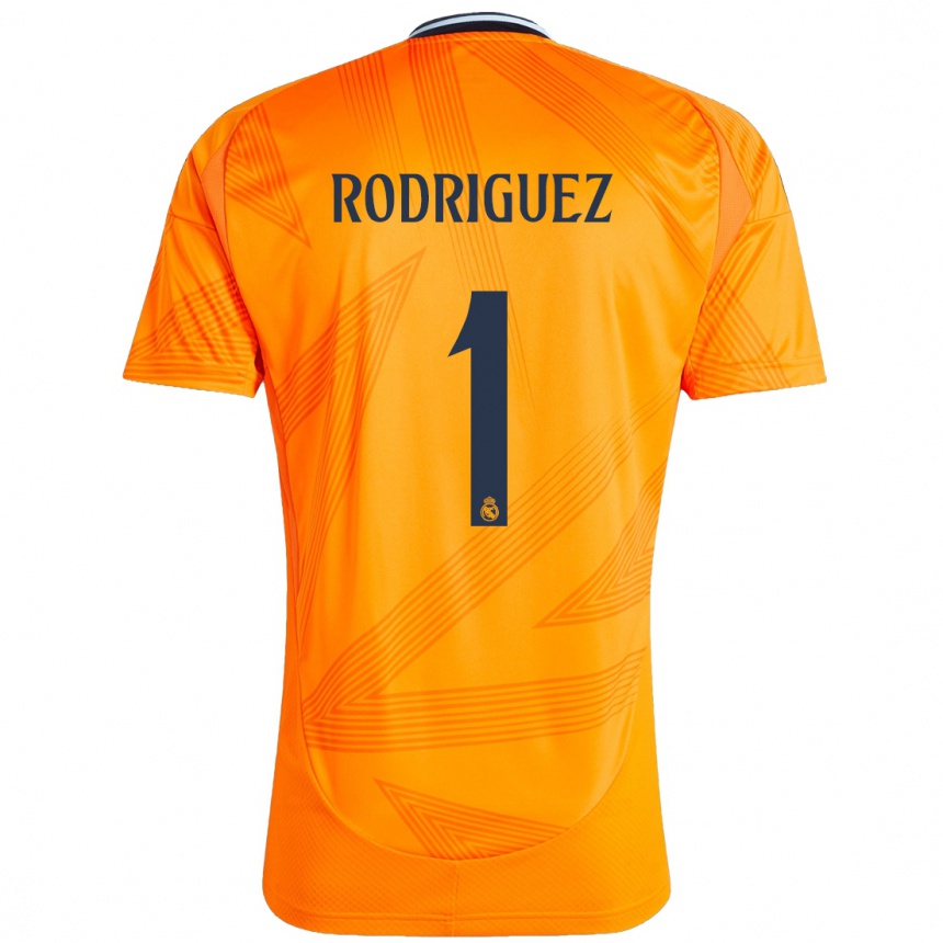 Vaikiškas Misa Rodriguez #1 Oranžinė Išvykos Marškinėliai 2024/25 T-Shirt