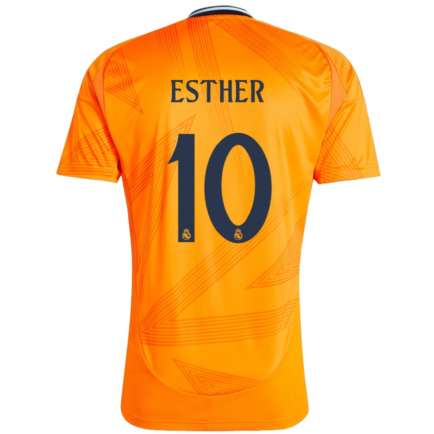 Vaikiškas Esther Gonzalez #10 Oranžinė Išvykos Marškinėliai 2024/25 T-Shirt