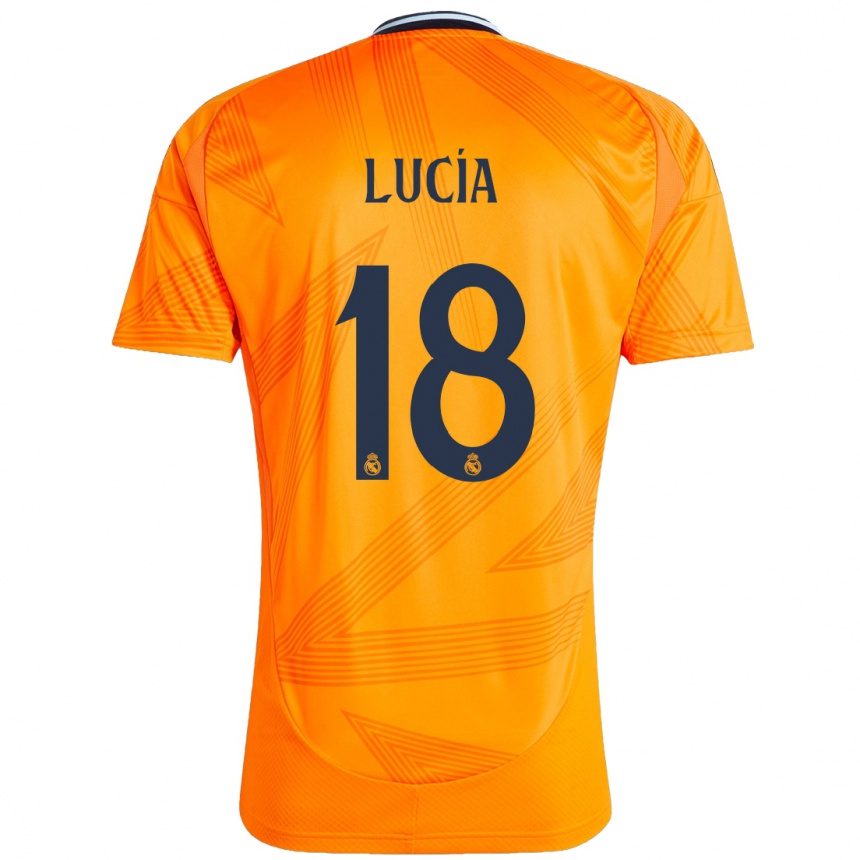 Vaikiškas Lucia Rodriguez #18 Oranžinė Išvykos Marškinėliai 2024/25 T-Shirt