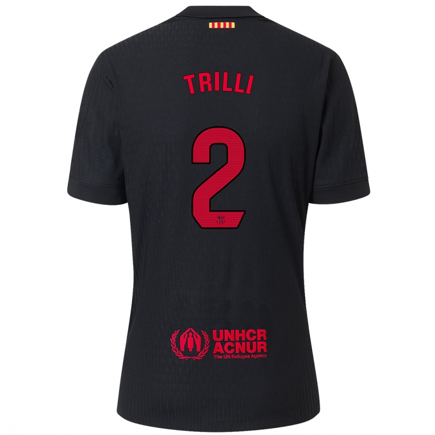 Vaikiškas Trilli #2 Juoda Raudona Išvykos Marškinėliai 2024/25 T-Shirt