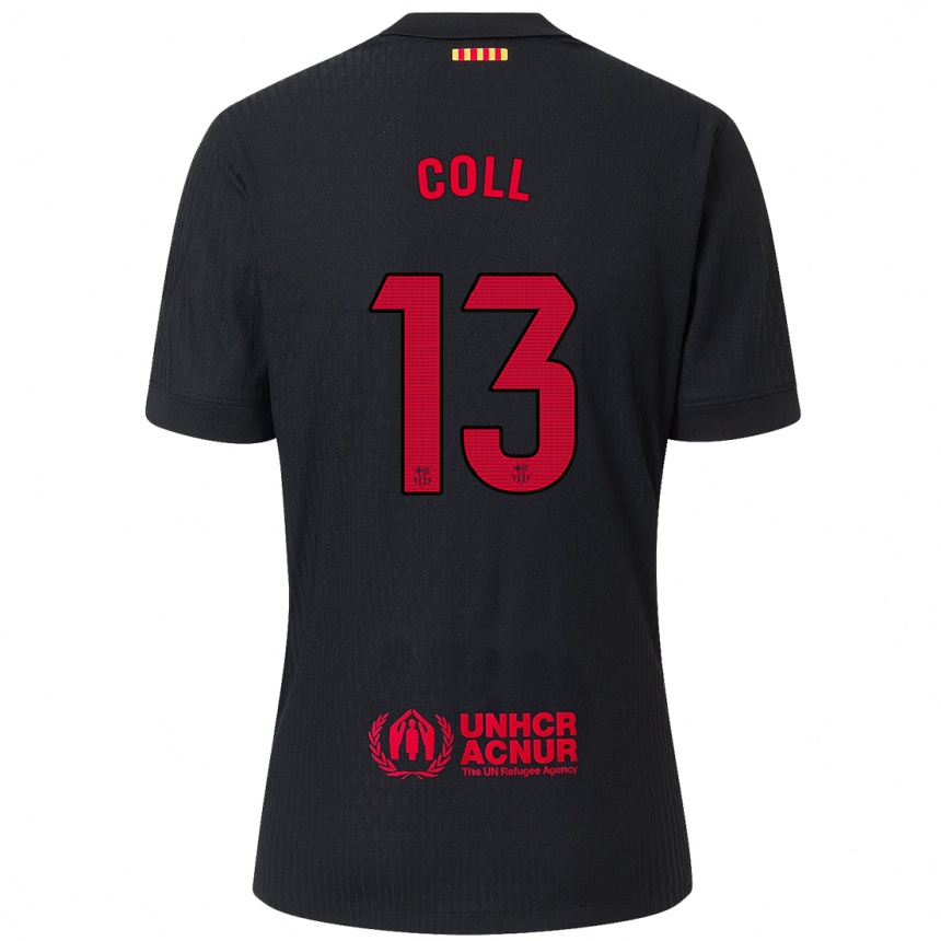 Vaikiškas Cata Coll #13 Juoda Raudona Išvykos Marškinėliai 2024/25 T-Shirt