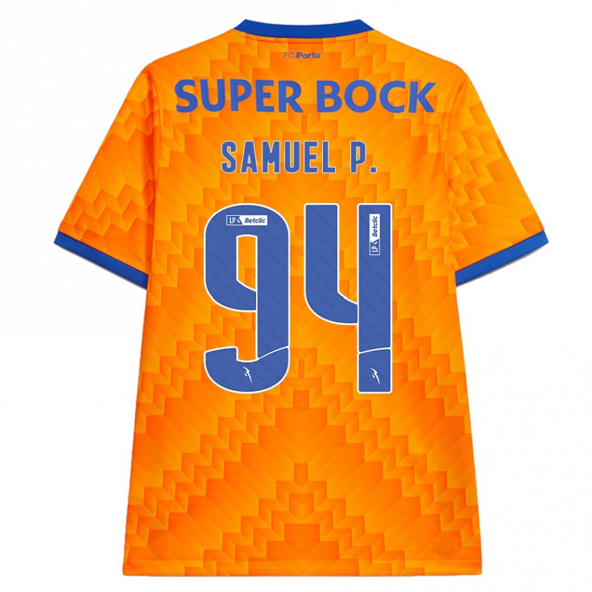 Vaikiškas Samuel #94 Oranžinė Išvykos Marškinėliai 2024/25 T-Shirt