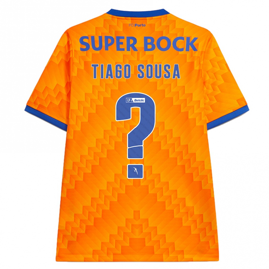 Vaikiškas Tiago Sousa #0 Oranžinė Išvykos Marškinėliai 2024/25 T-Shirt