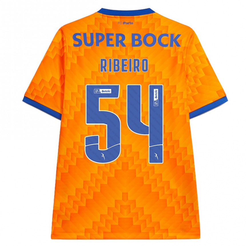 Vaikiškas António Ribeiro #54 Oranžinė Išvykos Marškinėliai 2024/25 T-Shirt