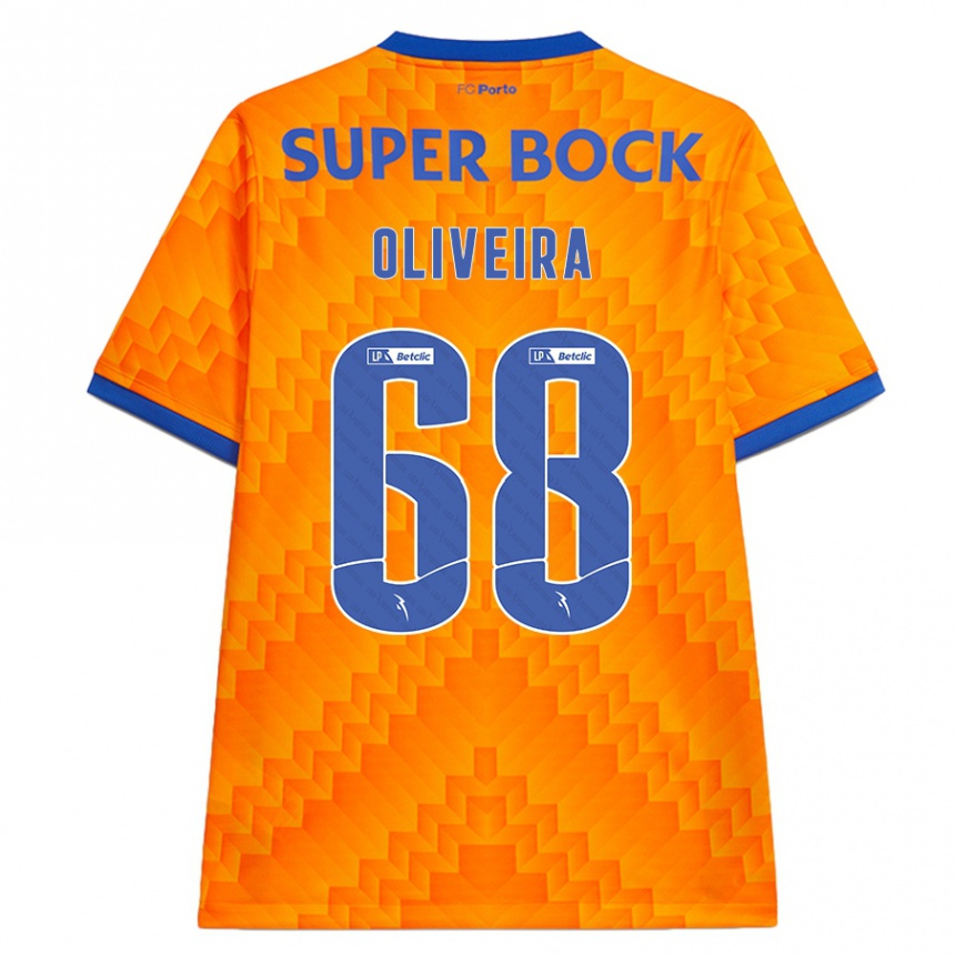 Vaikiškas André Oliveira #68 Oranžinė Išvykos Marškinėliai 2024/25 T-Shirt