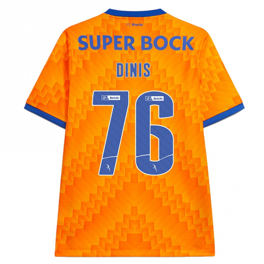 Vaikiškas Dinis #76 Oranžinė Išvykos Marškinėliai 2024/25 T-Shirt