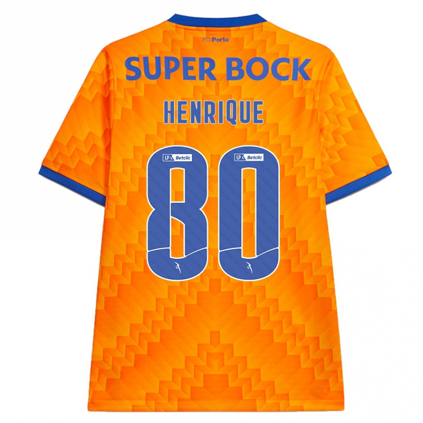 Vaikiškas Kaio Henrique #80 Oranžinė Išvykos Marškinėliai 2024/25 T-Shirt