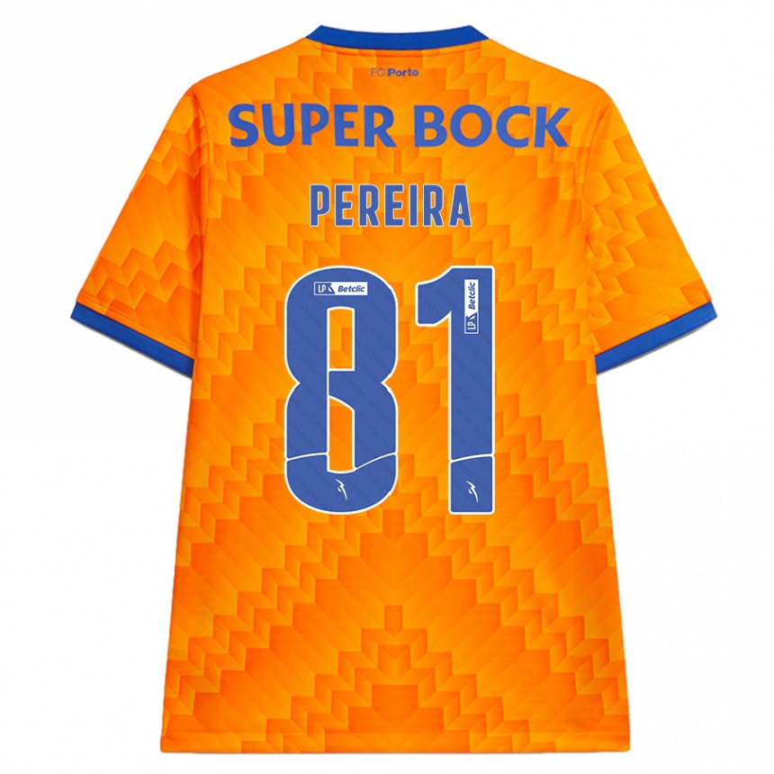 Vaikiškas Martim Pereira #81 Oranžinė Išvykos Marškinėliai 2024/25 T-Shirt