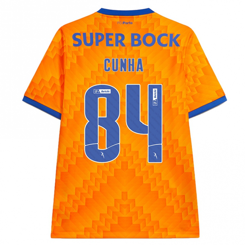 Vaikiškas Martim Cunha #84 Oranžinė Išvykos Marškinėliai 2024/25 T-Shirt