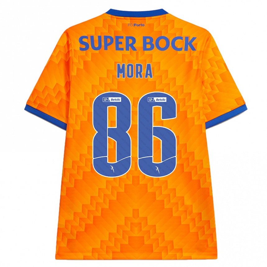 Vaikiškas Rodrigo Mora #86 Oranžinė Išvykos Marškinėliai 2024/25 T-Shirt