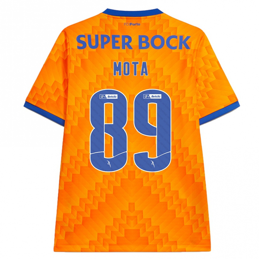 Vaikiškas Luís Mota #89 Oranžinė Išvykos Marškinėliai 2024/25 T-Shirt