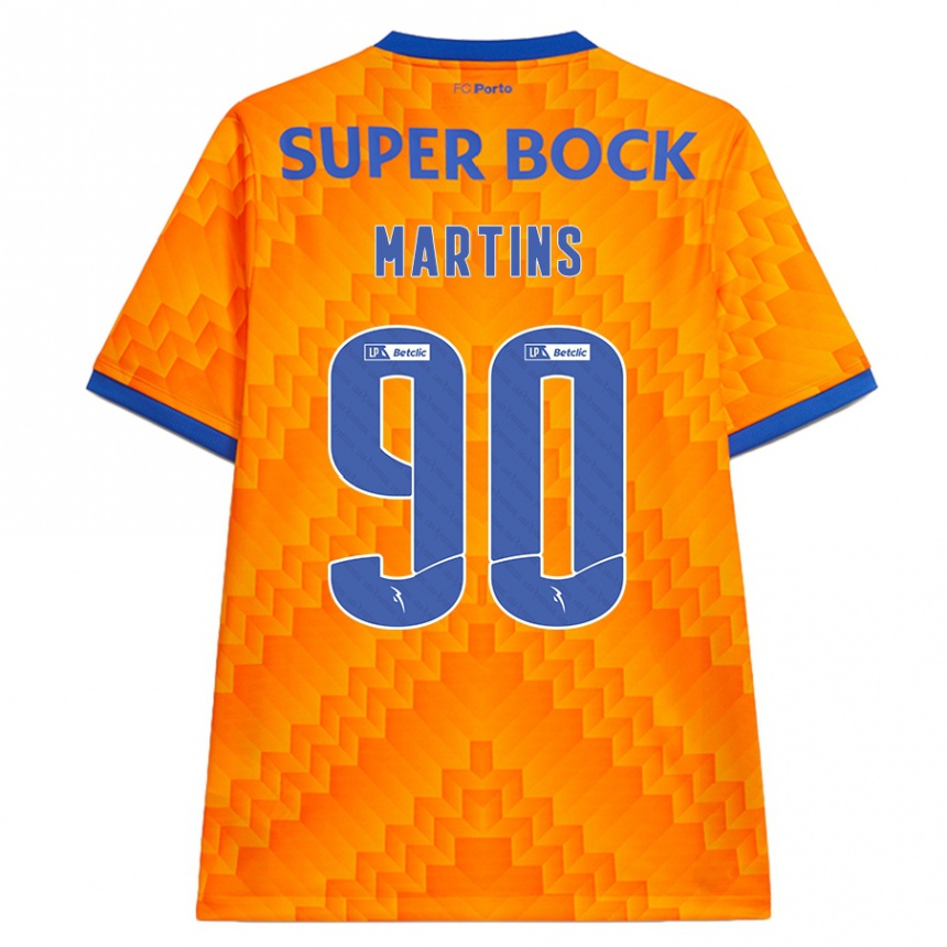 Vaikiškas Gil Martins #90 Oranžinė Išvykos Marškinėliai 2024/25 T-Shirt