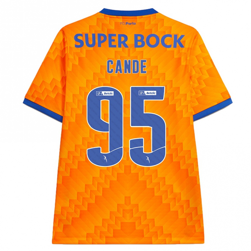 Vaikiškas Anhá Cande #95 Oranžinė Išvykos Marškinėliai 2024/25 T-Shirt