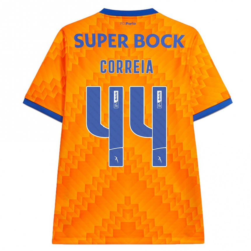 Vaikiškas Romain Correia #44 Oranžinė Išvykos Marškinėliai 2024/25 T-Shirt