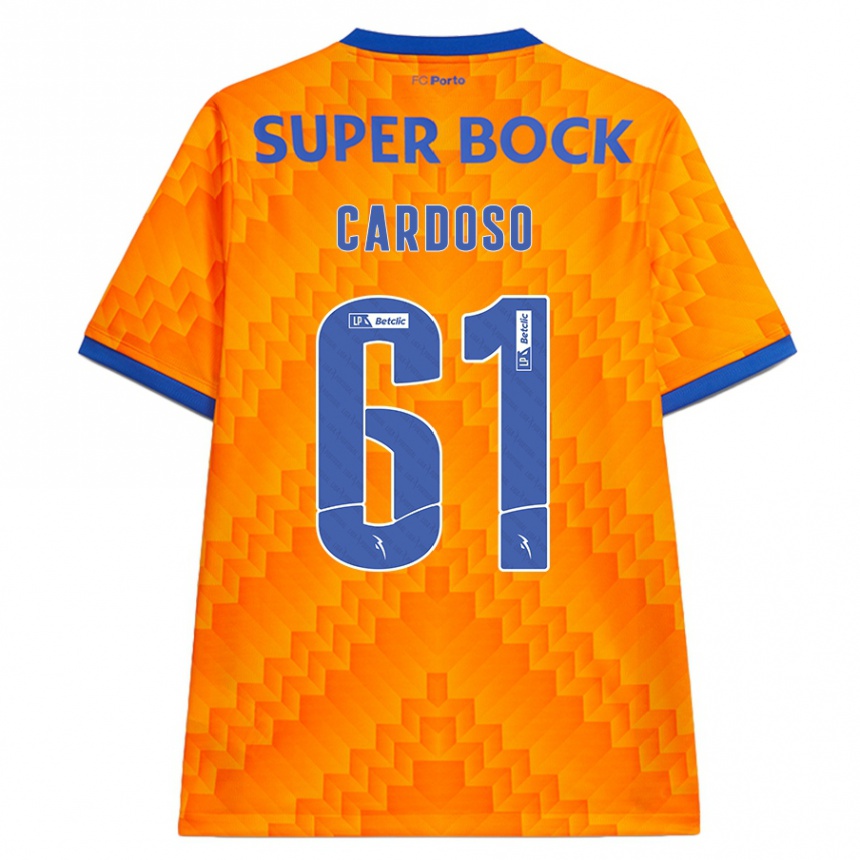 Vaikiškas Ivan Cardoso #61 Oranžinė Išvykos Marškinėliai 2024/25 T-Shirt