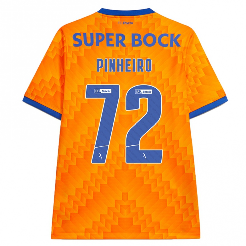 Vaikiškas Rodrigo Pinheiro #72 Oranžinė Išvykos Marškinėliai 2024/25 T-Shirt