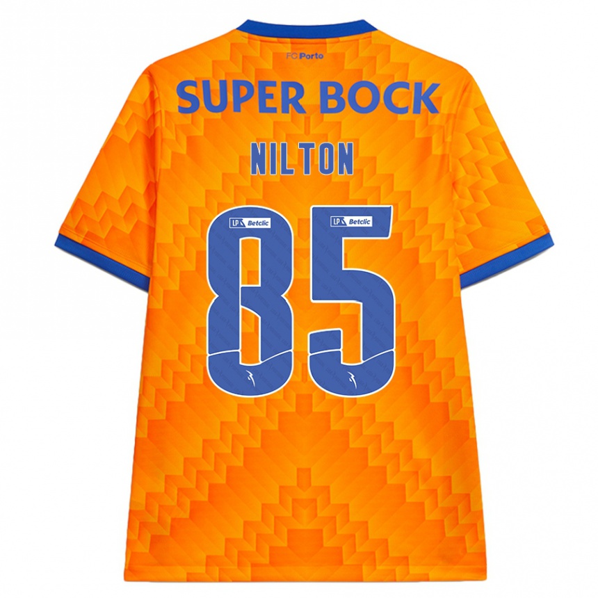 Vaikiškas Nilton #85 Oranžinė Išvykos Marškinėliai 2024/25 T-Shirt