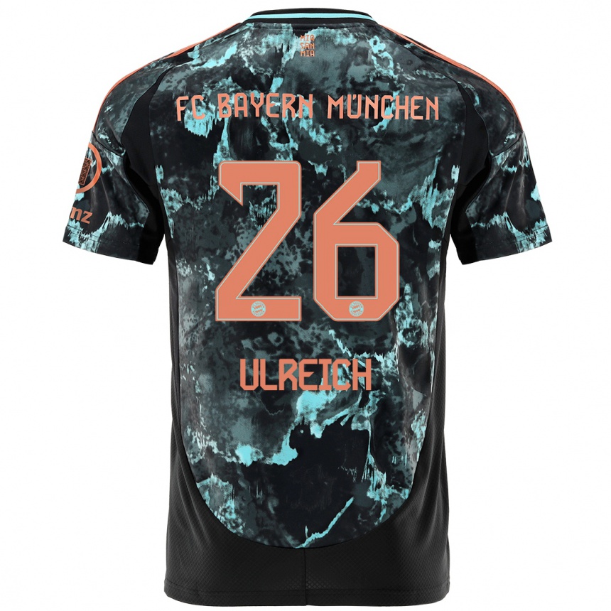 Vaikiškas Sven Ulreich #26 Juoda Išvykos Marškinėliai 2024/25 T-Shirt