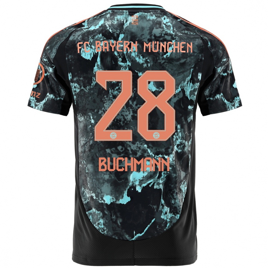 Vaikiškas Tarek Buchmann #28 Juoda Išvykos Marškinėliai 2024/25 T-Shirt