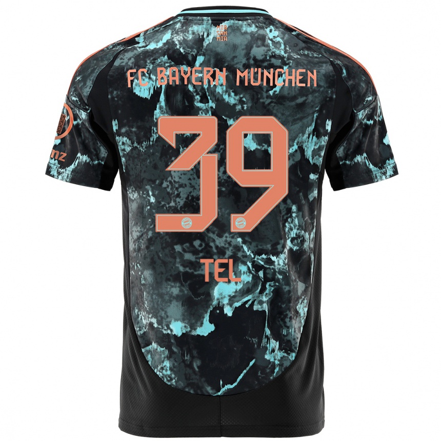 Vaikiškas Mathys Tel #39 Juoda Išvykos Marškinėliai 2024/25 T-Shirt