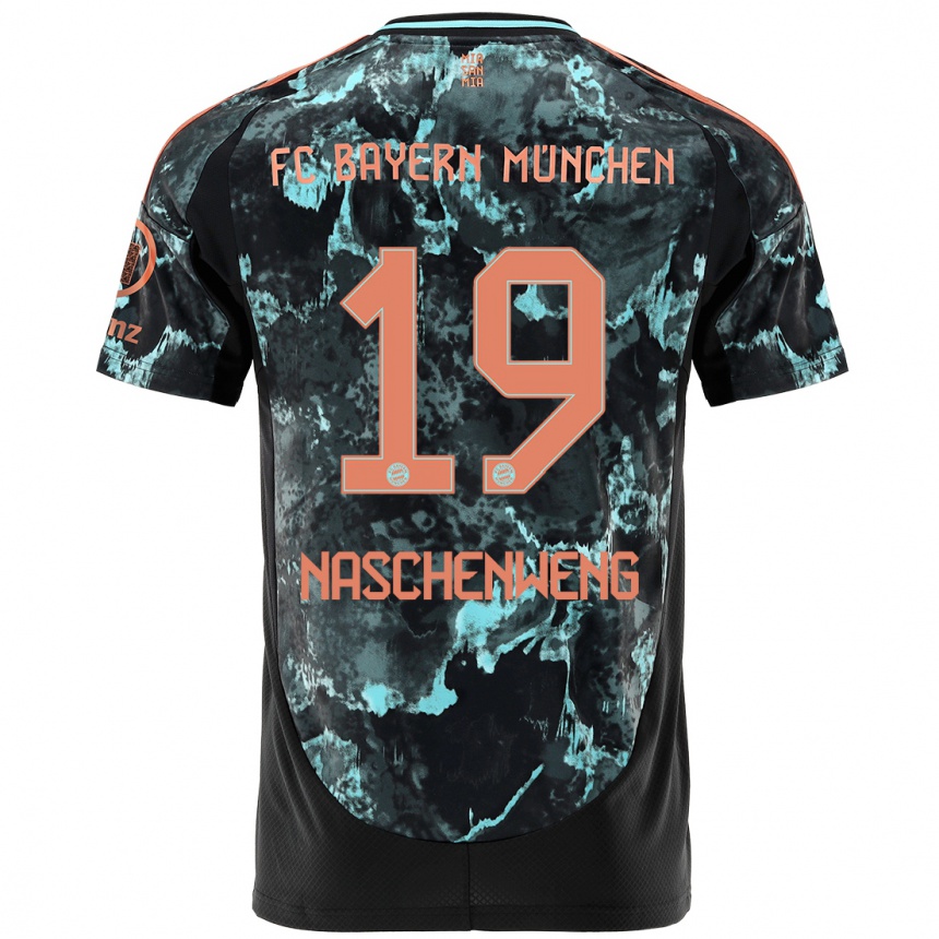 Vaikiškas Katharina Naschenweng #19 Juoda Išvykos Marškinėliai 2024/25 T-Shirt