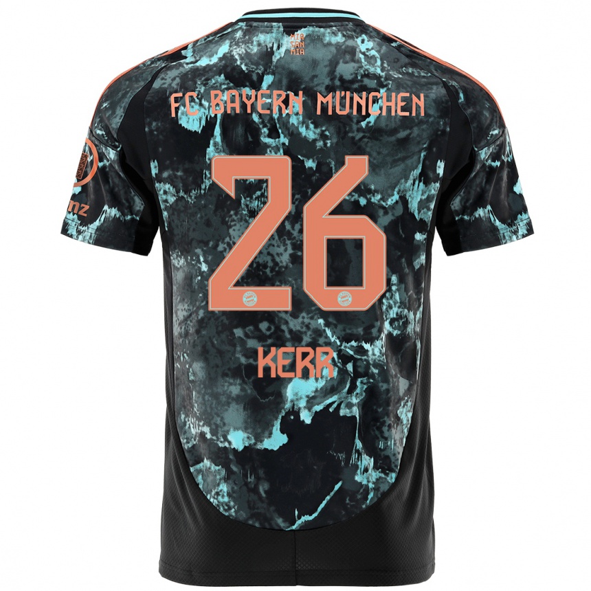 Vaikiškas Samantha Kerr #26 Juoda Išvykos Marškinėliai 2024/25 T-Shirt