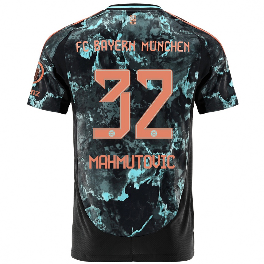 Vaikiškas Ena Mahmutovic #32 Juoda Išvykos Marškinėliai 2024/25 T-Shirt